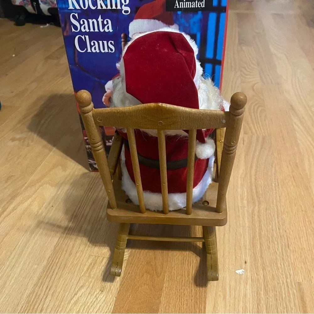 North pole Productions Animated Rocking Santa Claus Robotic Santa Rocking Chair